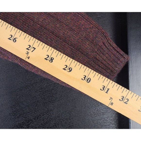 Oscar De La Renta Long Sleeve Quarter Zip Brown Pullover Sweater Men's Medium - Picture 9 of 15